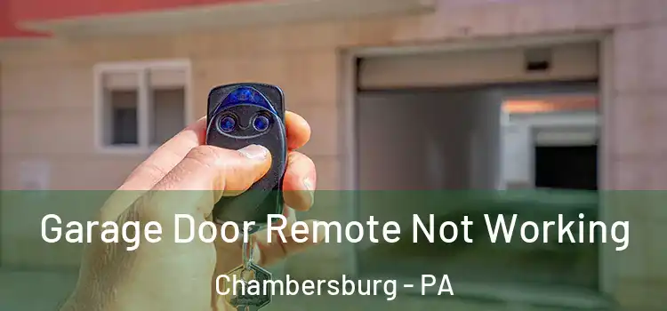  Garage Door Remote Not Working Chambersburg - PA
